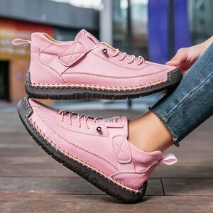 Brand New Sport Slip On Laced Comfortable Orthopedic Sneakers Wide Toe Arch